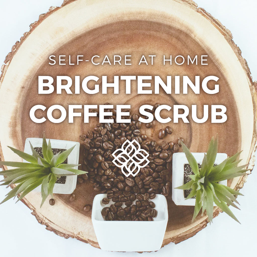 self-care at home: brightening coffee scrub